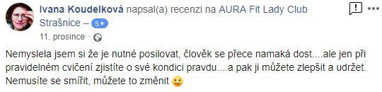 aurafit zkušenost str Ivana Koudelková